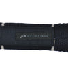 Jev Coleman White on Deep Navy Striped Knit Tie