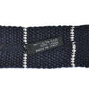 Jev Coleman White on Deep Navy Striped Knit Tie