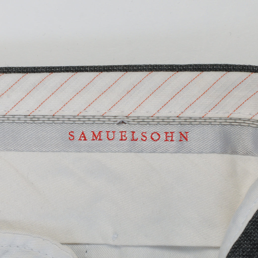 Samuelsohn Grey Check Madison Pants