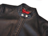 Diesel Black Lambskin Leather Motorcycle Jacket