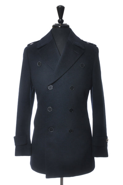 Suits Curtis Elliot Swarovski Crystal Accented Cashmere Blend Pea Coat