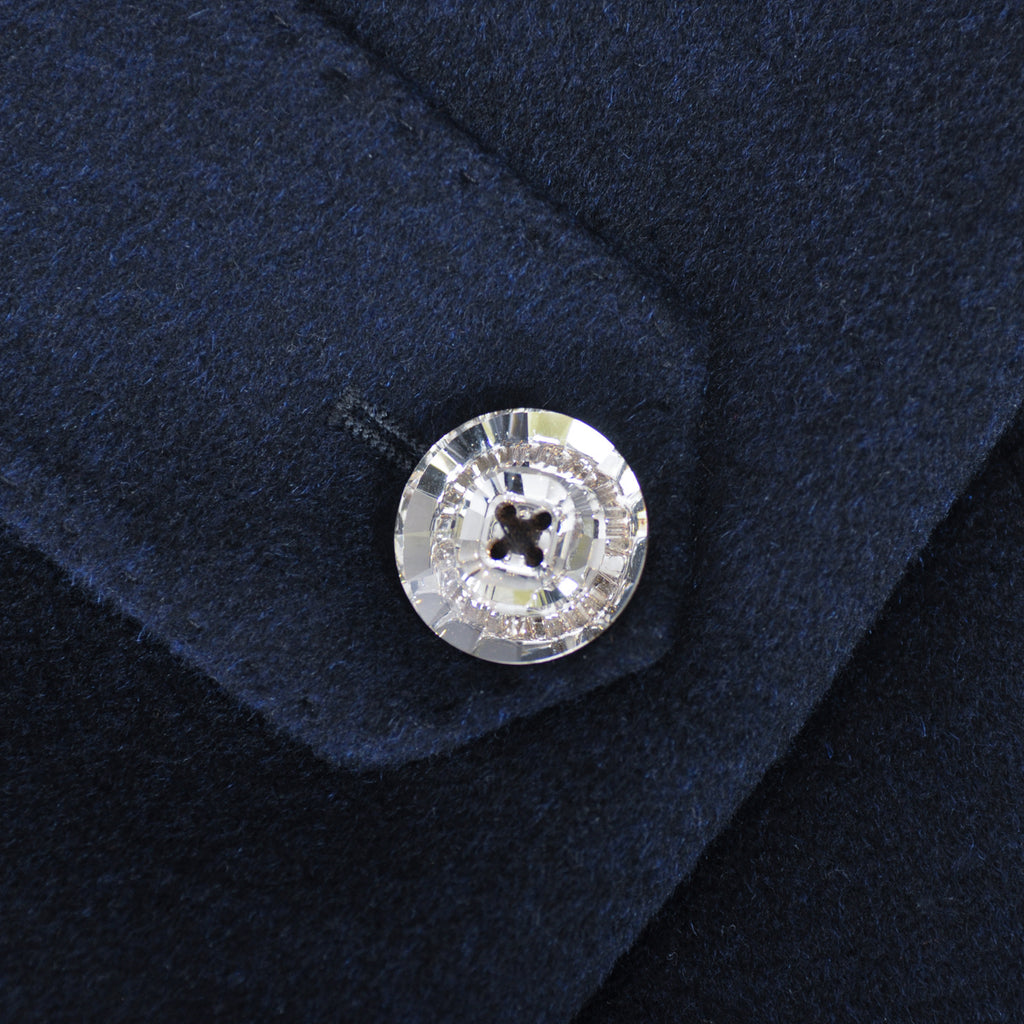 Suits Curtis Elliot Swarovski Crystal Accented Cashmere Blend Pea Coat