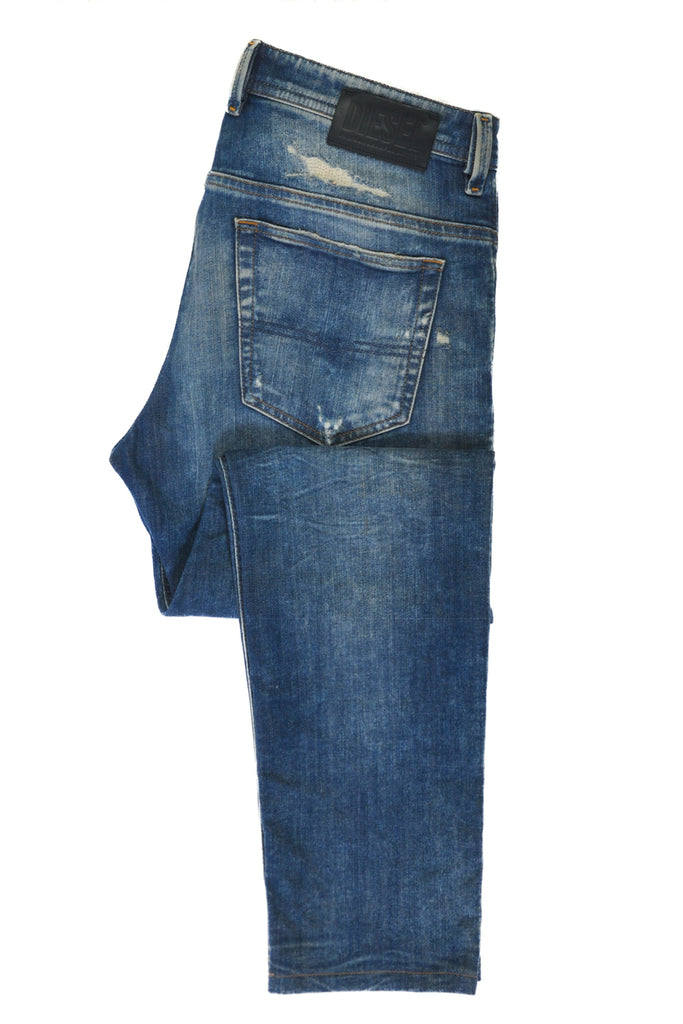 Diesel Distressed and Repaired Thommer-T Jeans