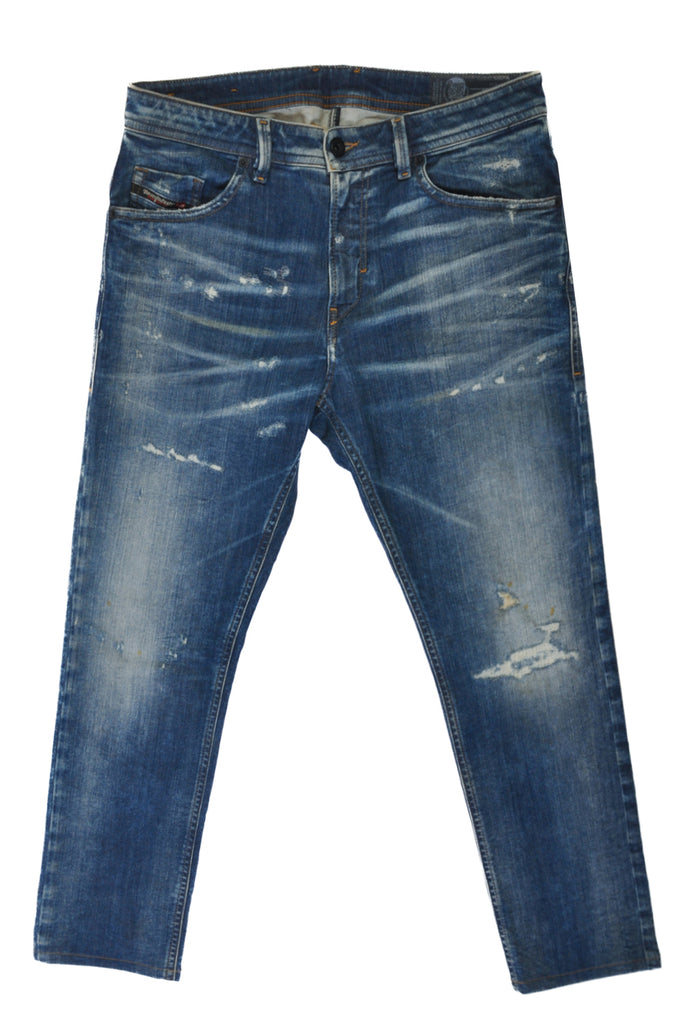 Diesel Distressed and Repaired Thommer-T Jeans
