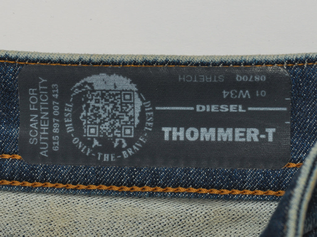 Diesel Distressed and Repaired Thommer-T Jeans