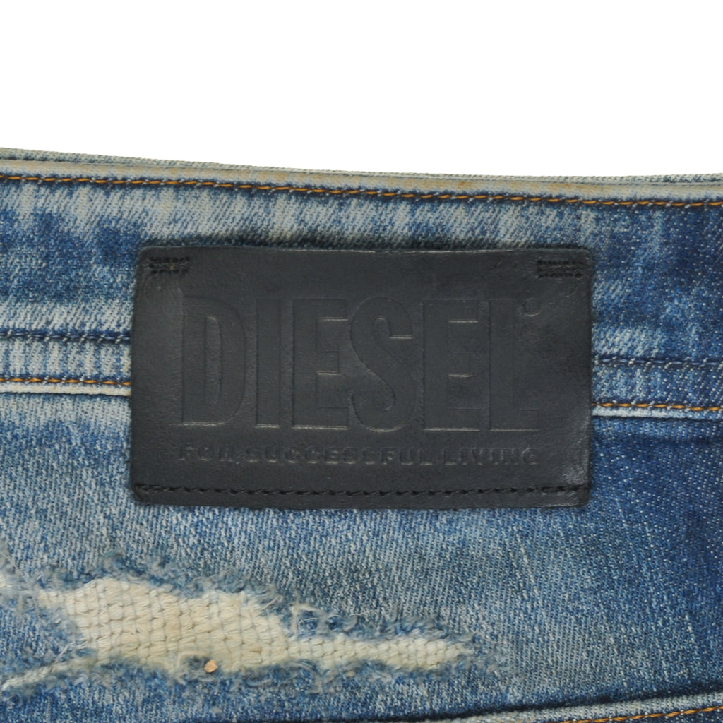 Diesel Distressed and Repaired Thommer-T Jeans