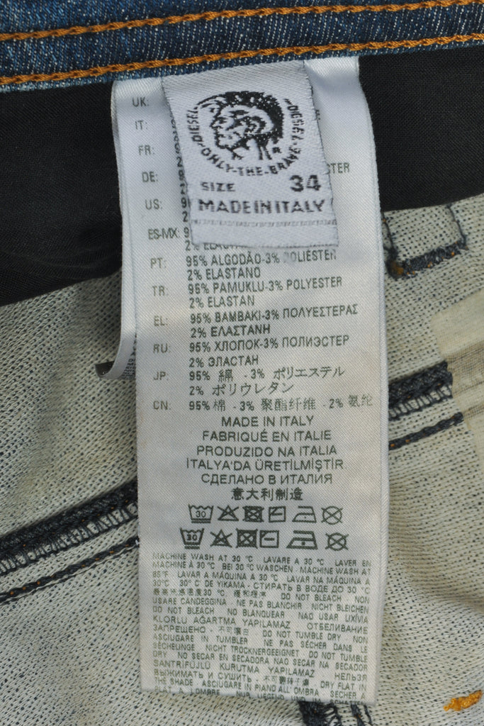 Diesel Distressed and Repaired Thommer-T Jeans