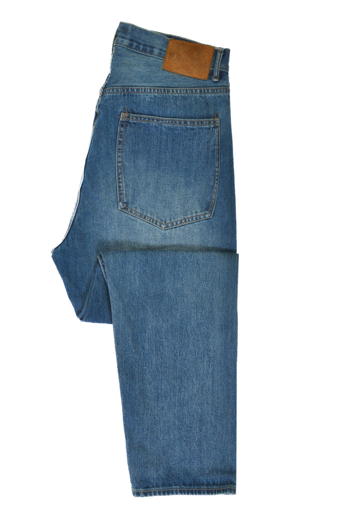 U.Sage Cropped Washed Denim Jeans