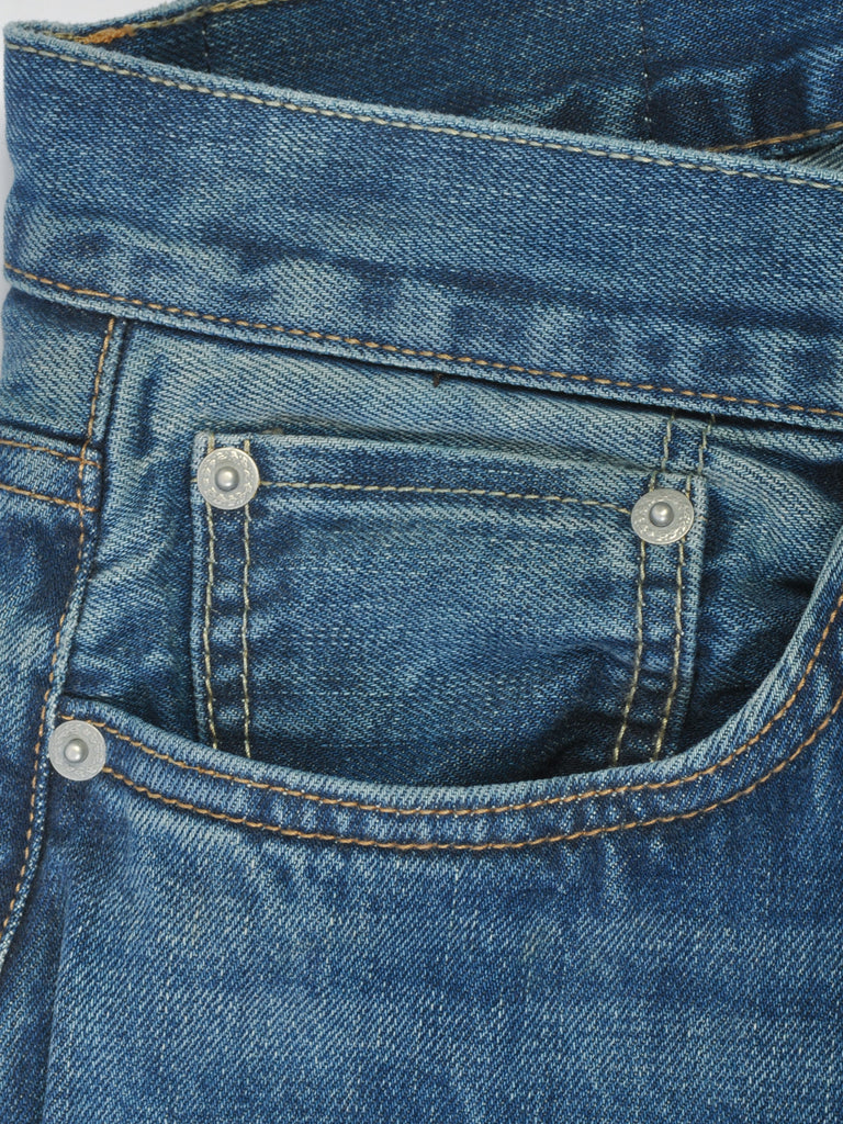 U.Sage Cropped Washed Denim Jeans