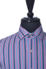 Bugatchi Pink Striped Shaped Fit Dress Shirt
