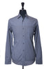 ZZegna Grey Striped Panel Slim Fit Shirt