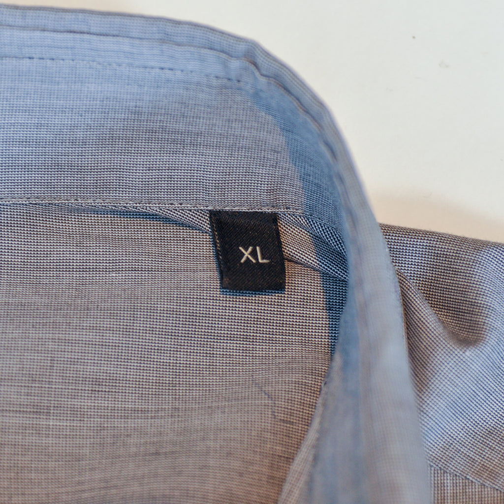 ZZegna Grey Striped Panel Slim Fit Shirt