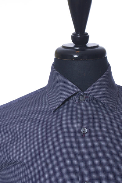 John Varvatos Luxe Purple Dotted Twill Dress Shirt