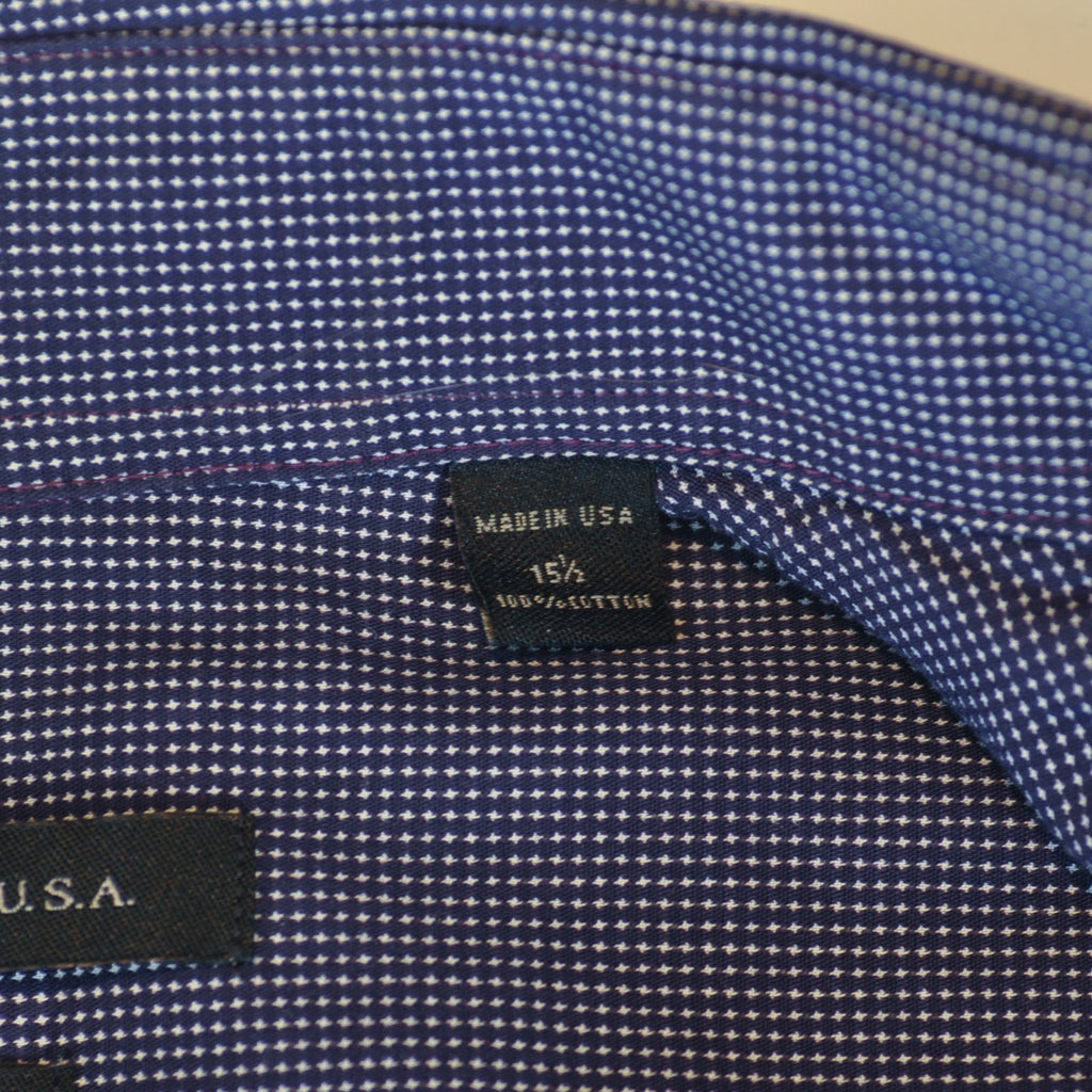 John Varvatos Luxe Purple Dotted Twill Dress Shirt