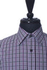 Bugatchi Purple Striped Check Dress Shirt