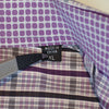 Bugatchi Purple Striped Check Dress Shirt