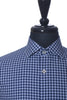 Bugatchi Navy Blue Check Dress Shirt