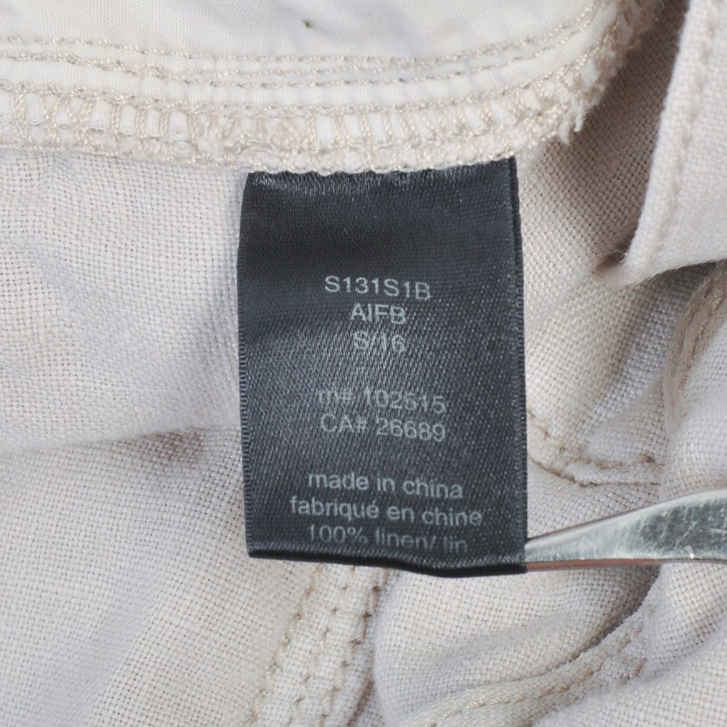 John Varvatos Beige Linen Shorts