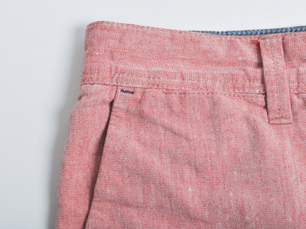 Ted Baker Red Linen Blend Gellert Shorts