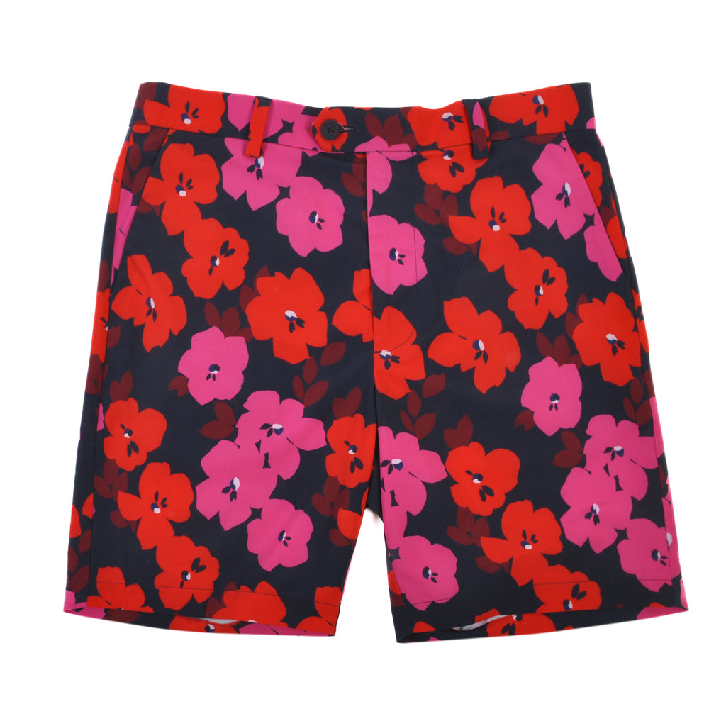G/Fore Bold Red Floral Golf Shorts