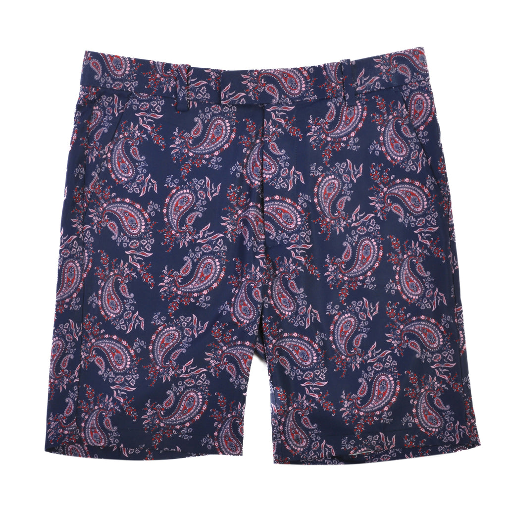 G/Fore Blue Paisley Golf Shorts