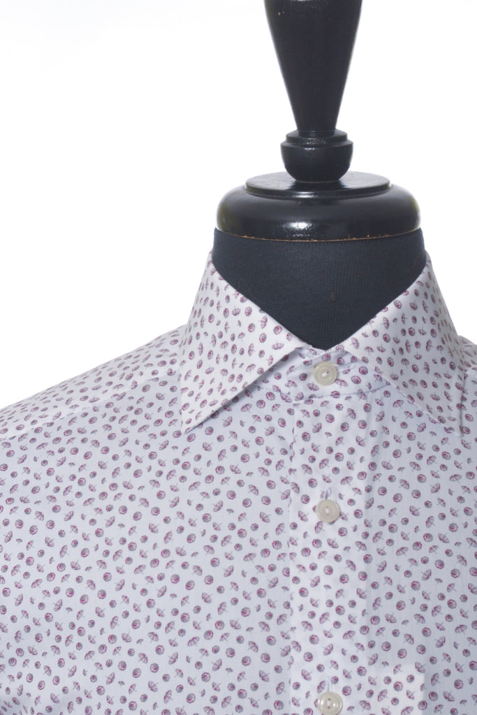 Eton NWT Slim Fit Umbrella Print Short Sleeve Shirt