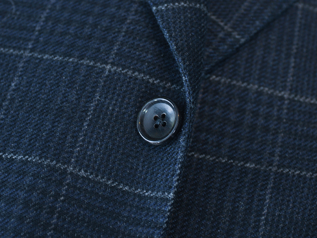 Tom Ford Charcoal Grey Check Basic Base A Blazer