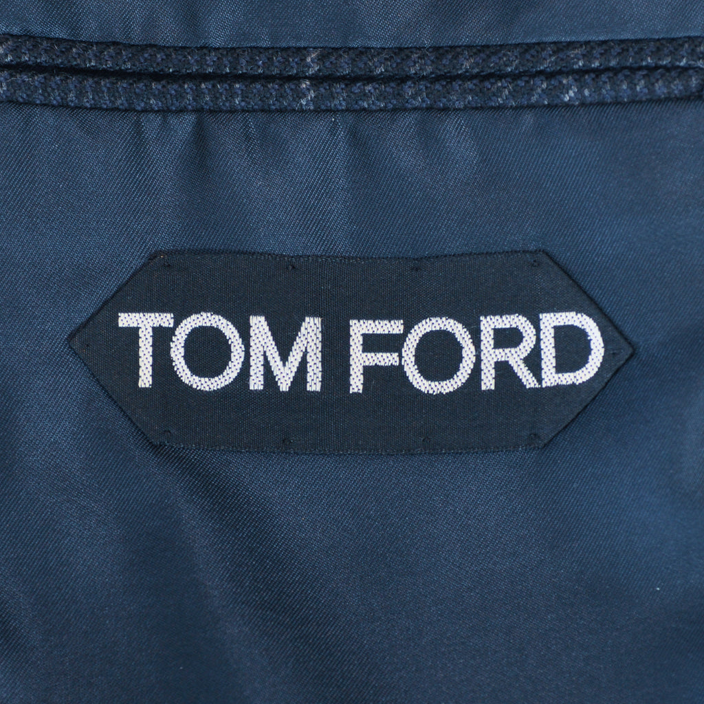 Tom Ford Charcoal Grey Check Basic Base A Blazer