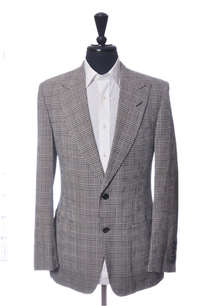 Tom Ford Grey Check Basic Base A Blazer