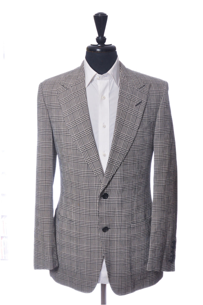 Tom Ford Grey Check Basic Base A Blazer