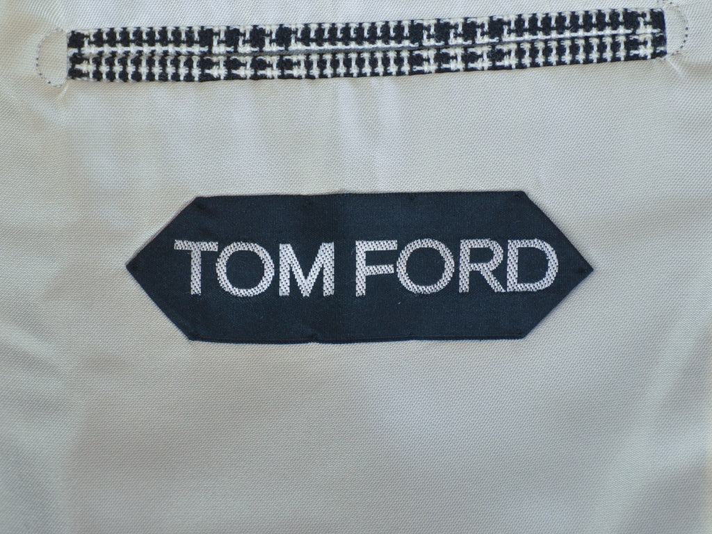 Tom Ford Grey Check Basic Base A Blazer