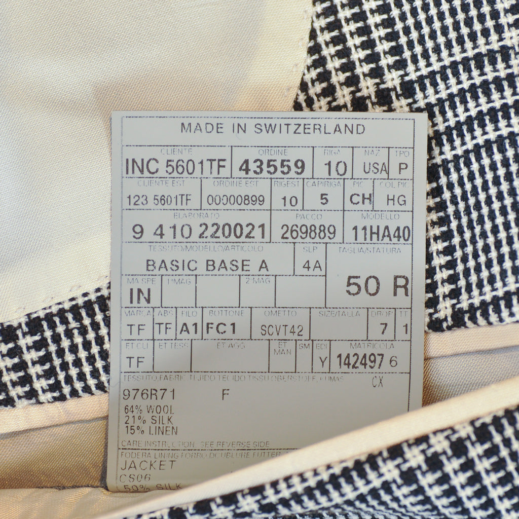 Tom Ford Grey Check Basic Base A Blazer