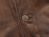 John Varvatos Brown Lambskin Leather Jacket