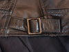 John Varvatos Brown Lambskin Leather Jacket