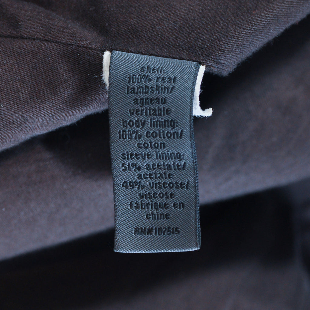 John Varvatos Brown Lambskin Leather Jacket