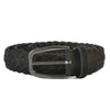 Ermenegildo Zegna Chocolate Brown Suede Woven Belt