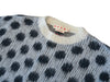 Marni NWOT Black on White Polka Dot Fuzzy Wuzzy Mohair Sweater