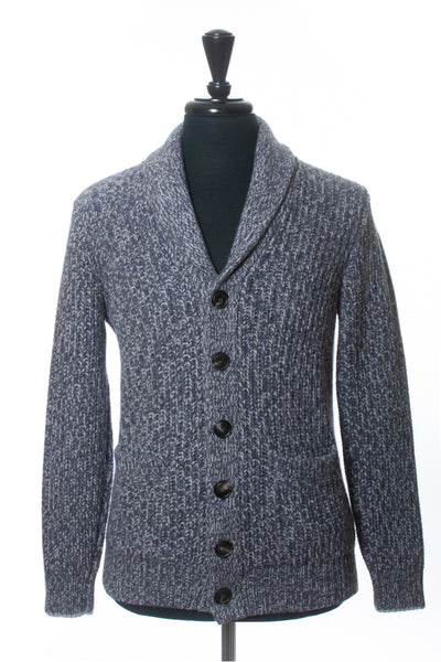 Brunello Cucinelli Lavender Gray Mix Cashmere Silk Cardigan