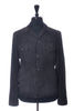 Officine Generale Charcoal Grey Goat Suede Liam Overshirt