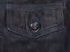 Officine Generale Charcoal Grey Goat Suede Liam Overshirt