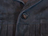 Officine Generale Charcoal Grey Goat Suede Liam Overshirt