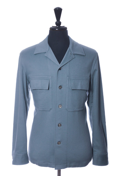 Zegna Blue Oasi Cashmere Overshirt