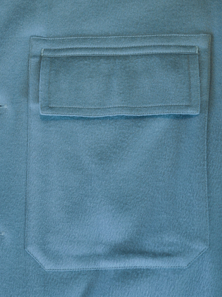 Zegna Blue Oasi Cashmere Overshirt