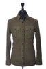 Ralph Lauren Purple Label Green Lamb Suede Overshirt