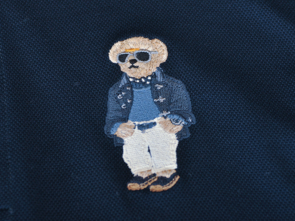 Ralph Lauren Purple Label Navy Blue Bear Polo Shirt