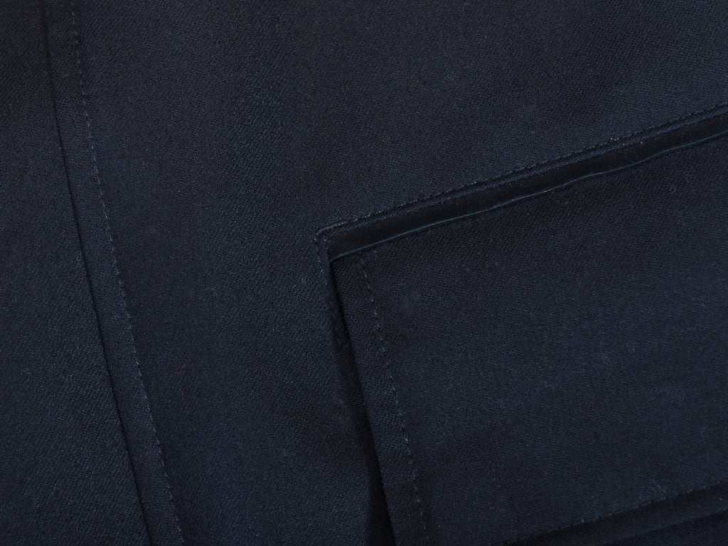 Ermenegildo Zegna Black Wool Down Parka