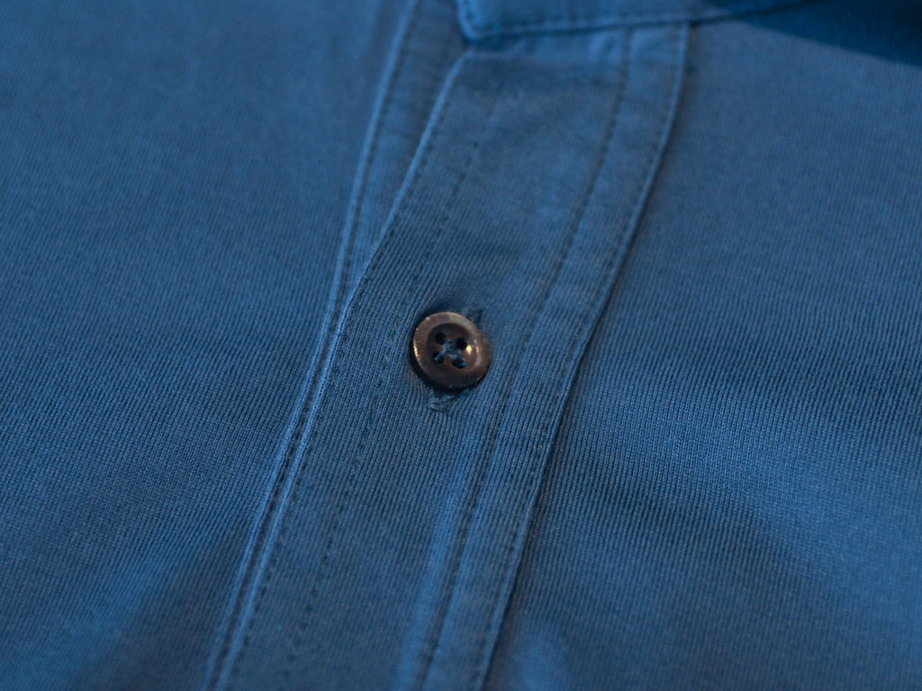 Brunello Cucinelli Blue Jersey Regular Fit Shirt