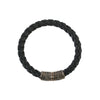 Stephen Webster London Black Braided Leather Bracelet