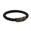 Stephen Webster London Black Braided Leather Bracelet