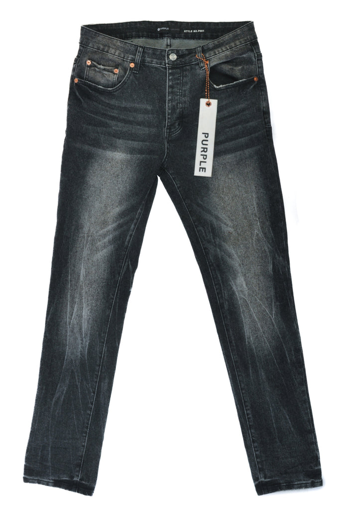 Purple Brand Black P0001 Button Fly Jeans